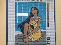 Bedrukt Stramien 43 Pocahontas 13 x 18 cm OP=OP